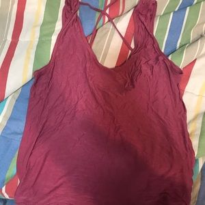 victoria’s secret (pink) tank top w cross in back